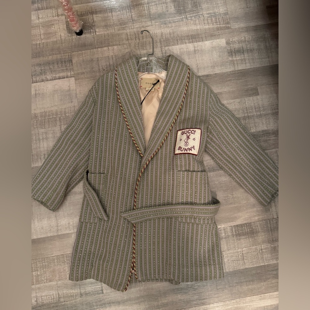 Authentic Gucci Kids Robe with Bunny Patch